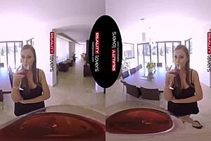 Naughty business colleague tina rides and masturbates in heels