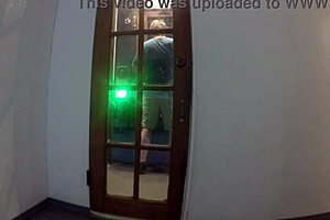 Gigi Breeze intensely sucks through the glory hole.