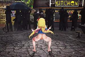 hololive aksi haato performs stunning ghostdance in mmd