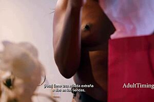 Bold interracial lesbian milfs use strapon and dildo for intense assfucking.