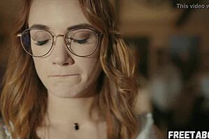 Lesbian couple lena paul explores hairy pussy and big tits