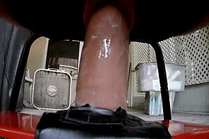 Sam rides that big dildo hard, wet pussy close up for Sid's orgasmic enjoyment!