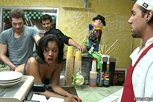 Ebony Exhibitionists Flash And Get Group Banged In Public By Interracial Partners