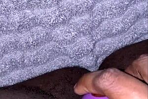 Ebony BBW Plays with Pussy and Squirts