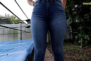 Wet and wild: Fetish role play desperate girls urinating on themselves