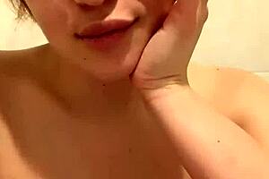 Ritafox washes her gorgeous tits and pussy up close