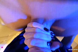 Full POV sex video of a European babe who deepthroats her man and takes facial