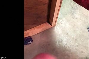 Horny husband plays with his wife's hands