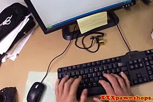 Broke Teen Fucks For Books In Hidden Voyeur Facial