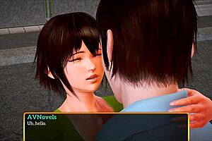 My new family in a playful game scenario