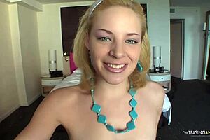 Sweet Blonde Ally Ann Gets Roughly Picked Up From Beach And Intensely Dicked Down With Facial