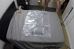 Annie Archer's steamy shower POV with blonde bathing 💦