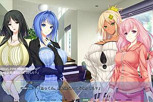 A Mahiru's erotic adventure in visual novel Akumeru family