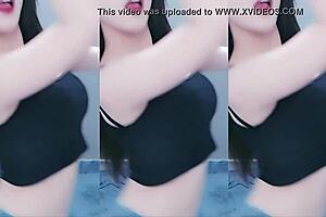 i saw this cute chinese girl dancing and her ass is so sexy shaking