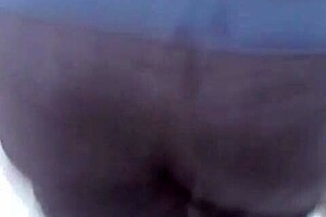 i groped that latina's ass and watched her get cum from behind