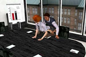 Qwert Story 1: Office 3D Sexvilla 2 with Boss Uniform Anal Assfucking
