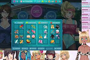 VTuber lewdneko and small-tittedarche buddies go sensual in HuniePop 2