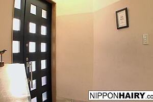 Asian cutie toyed and fingered to squirt