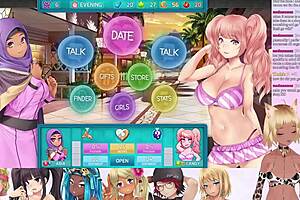 vtuber lewdneko is playing huniepop 2 double date part 3, looks fun