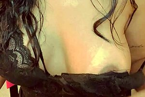 cute university student filmed at nighttime meeting