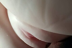 this cute young teen's pussy gets toyed close up