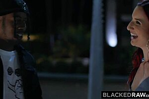 Redhead April in Blackedraw Scene with Huge BBC