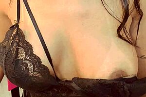 cute university student filmed at nighttime meeting