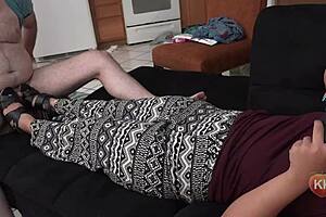 Ignoring Shoejob To Footjob With Asian Fetish Cumshot