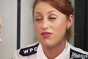 Cosplaying dominas suck and jerk off.