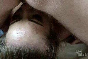 Wow, this british babe gags on rough face fucking!