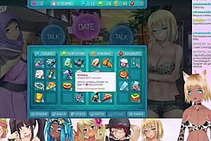 vtuber lewdneko is playing huniepop 2 double date part 3, looks fun