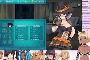 vtuber lewdneko is playing huniepop 2 double date part 3, looks fun