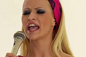 Glam lesbians finger each other intensely