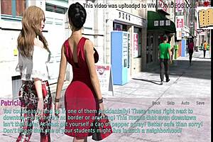 Blonde wife and mother-in-law play game at home