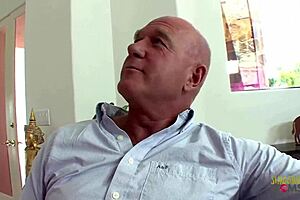 Oh, the photographer makes that slim model moan with pussy licking!