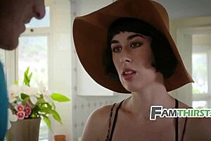 Teen sneaks around and fucks stepdad hard!