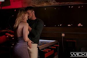 Wicked - smoking hot blonde gets dicked in the back lounge - freya mayer