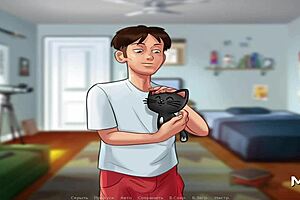 wow, summertimesaga kissing gets wild under weird vibes! 😘