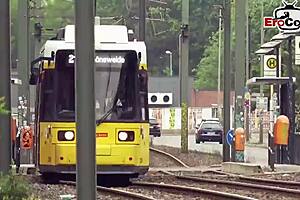 German teen picked up for street sex 😏