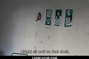 Sexy Latino Boy Covered in Cum by Four Hung Guys