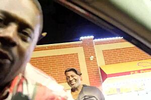 Intense passion in ebony teen lovemore's threeway gangbang