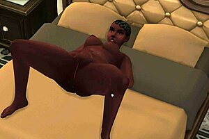 Animated version of Demi’s solo pleasure session