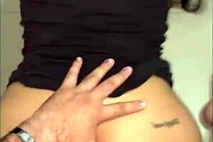 Mom's Friend Teases with Panties