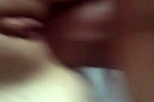 In quick homemade session, young milf receives anal creampie