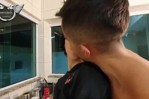 cute teen with small waist tries big dick first time in pov blowjob