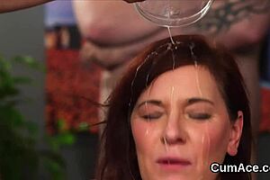 does the centerfold eat all the cum?