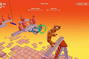 Odymos Lgbt Hentai Game Ep 10 Threesome Outdoor Sex With Mushroom Shape Dildos