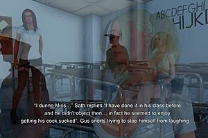 Group sex and anal play in the virtual reality