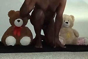 The three bears are also of different color and fur and they go bisexual and have toys and also put their lips together