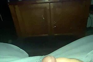 Guy Masturbates His Small 18+ Cock Solo in Bedroom
